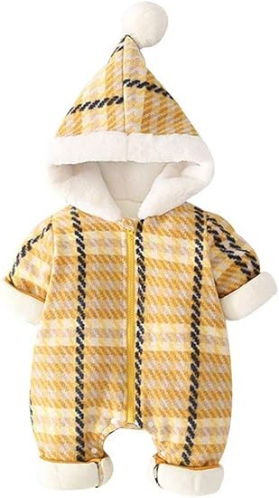 Amazon Co Jp Jinpin ベビー ロンパース ベビー服 カバーオール エルフ 着ぐるみ 女の子 冬 長袖 前開き 赤ちゃん服 新生児 フード付き 防寒着 おくるみ 秋冬 厚手 防寒 綿 男女 出産祝い 服 ファッション小物