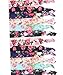 No Crease Elastic Hair Styling Accessories Pony Tail Holder Ribbon Bands, Floral