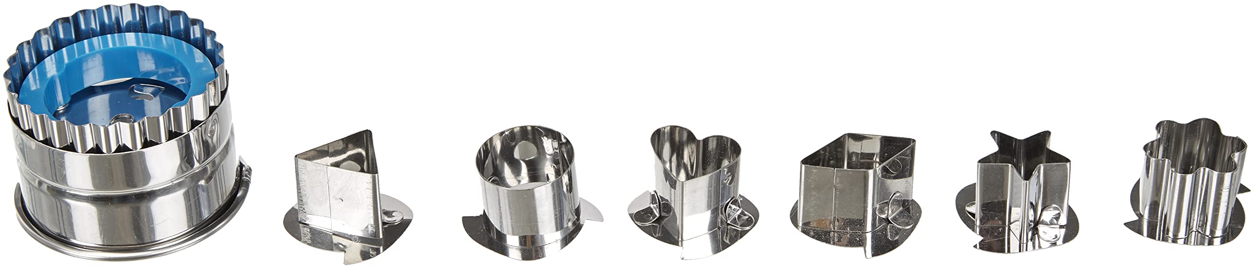 Patisse Baking 6 Piece Linzer Cookie Cutter Set 5 Cm, Multi Colour