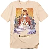 Popfunk Labyrinth David Bowie Goblin King Movie T Shirt (Cream)