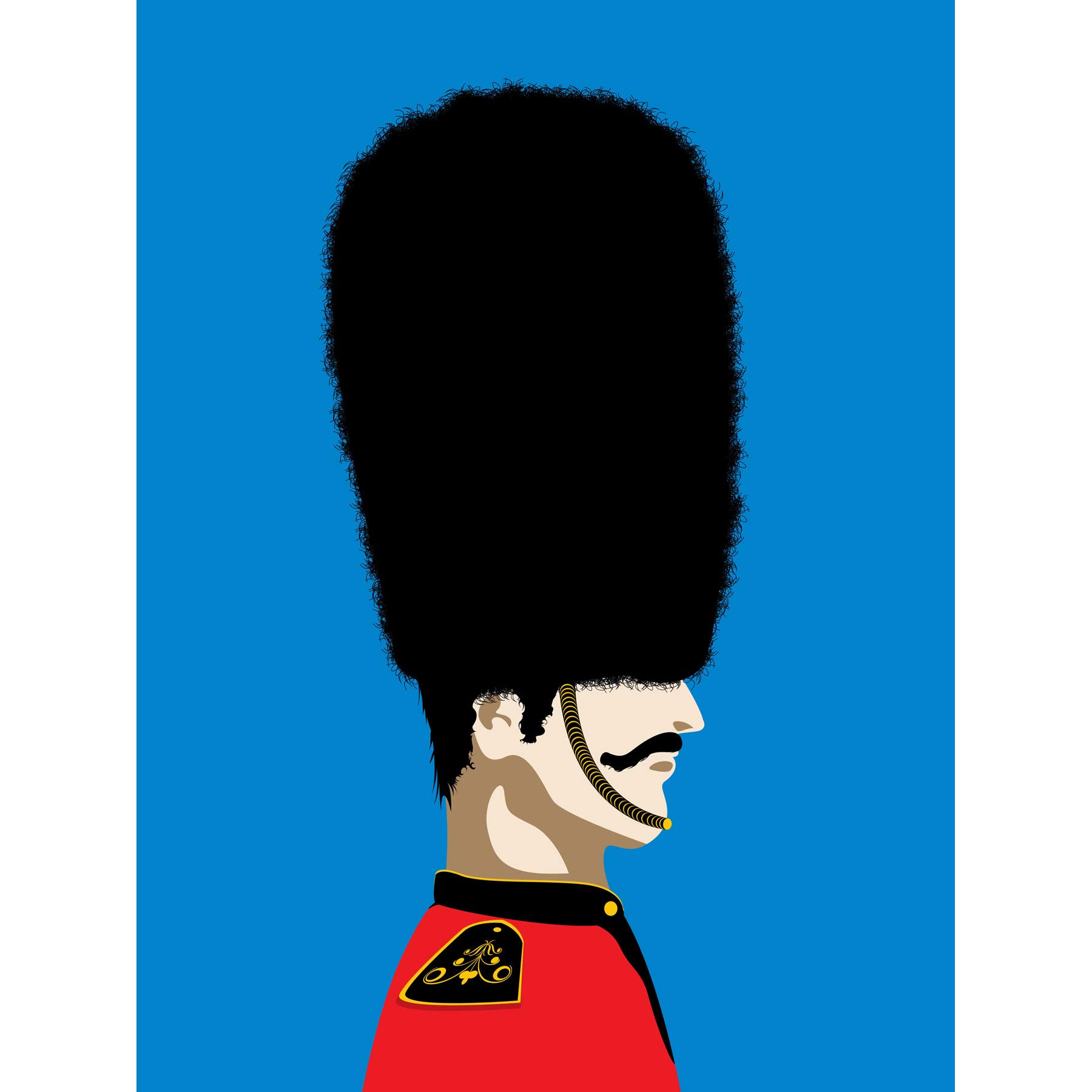 Wee Blue Coo British Queens Royal Guard Soldier Photo Canvas Print