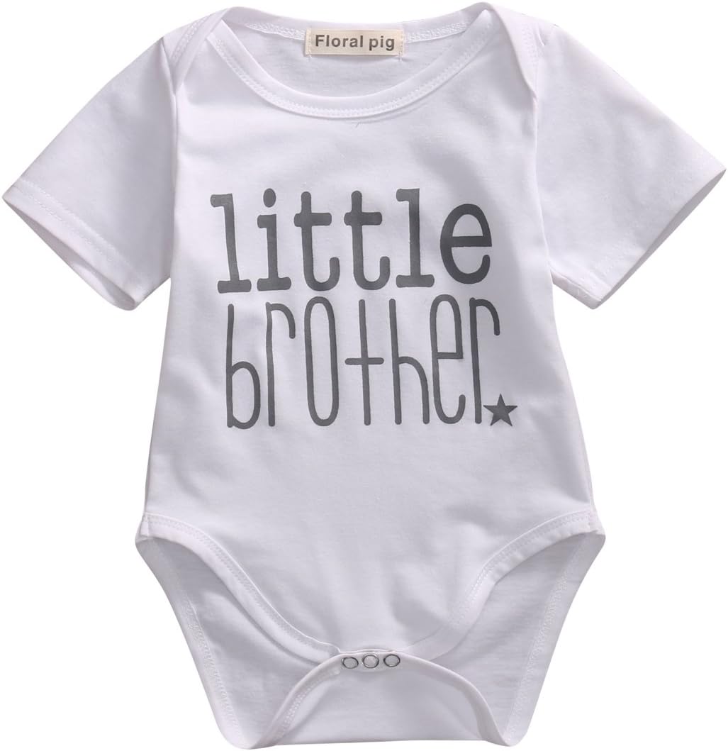 Gaono Toddler/Newborn Boys Shirt Big Brother T-Shirt & Little Brother Romper &Little Sister Tee Tops