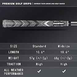 CHAMPKEY Golf Grips 13 Pack | Come with Solvent,15