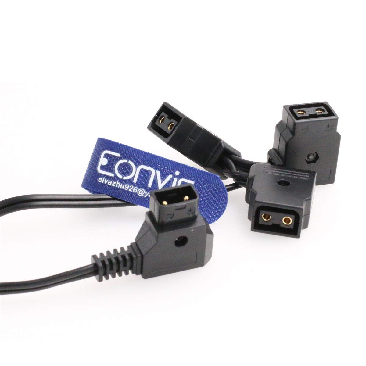 EONVIC Cable- D-Tap Male to 3 x Ptap Female Extension Cable For BMCC Anton V mount battery