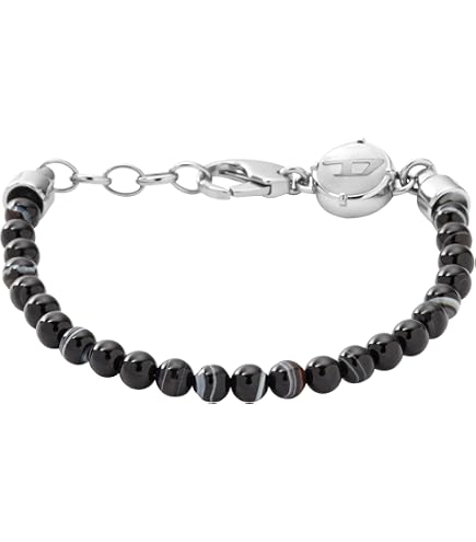 Amazon.com: Diesel Men's Stainless Steel Woven Chain Bracelet