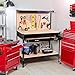 Work Bench Tool Storage Steel Frame Workshop Table W/ Drawer & Peg Board