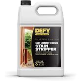 DEFY Exterior Wood Stain Stripper - Removes Deck &amp; Fence Stain, Stain Stripper for Wood - 1 Gallon