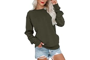 HUMMHUANJ Womens Oversized Sweatshirts Hoodies Tops Sweater Fall Fleece Casual Comfy Fashion Outfits 2023 Y2k Outfits Clothes