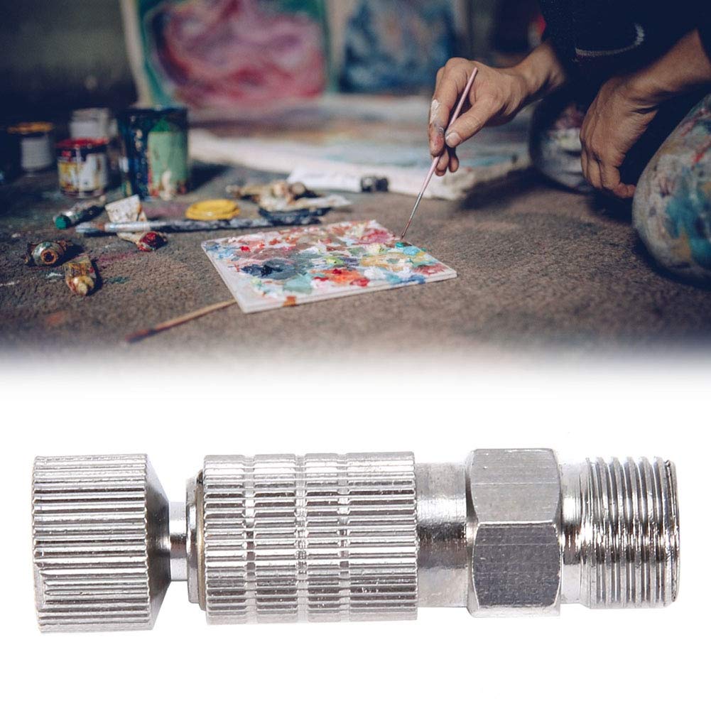 Stainless Steel Airbrush Adapter, Airbrush Release Connector, Quick Release Disconnect Coupling Adapter Fittings Part Air Brush Air Compressor