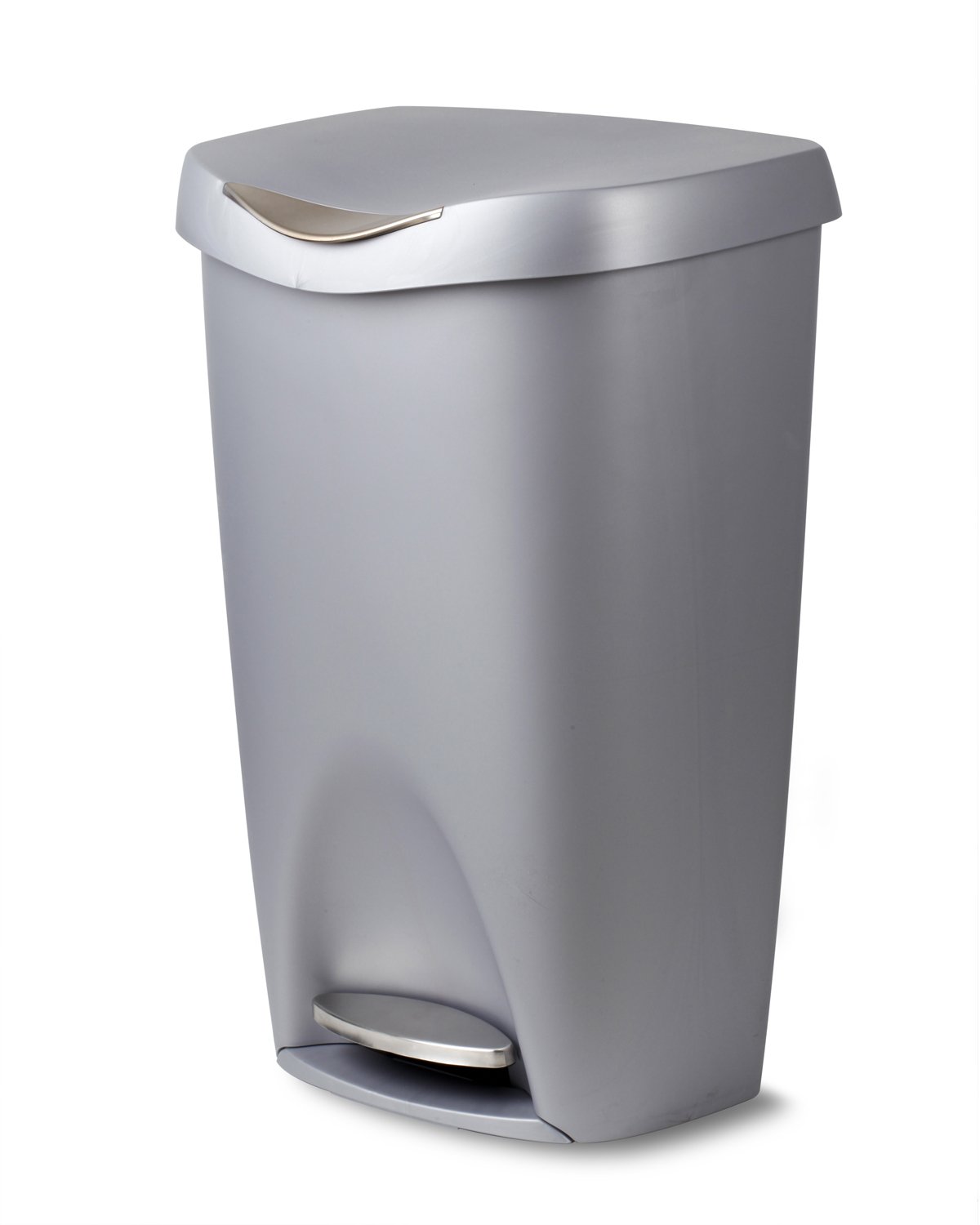 Umbra Brim Large Kitchen Trash Can with Stainless Steel Foot Pedal