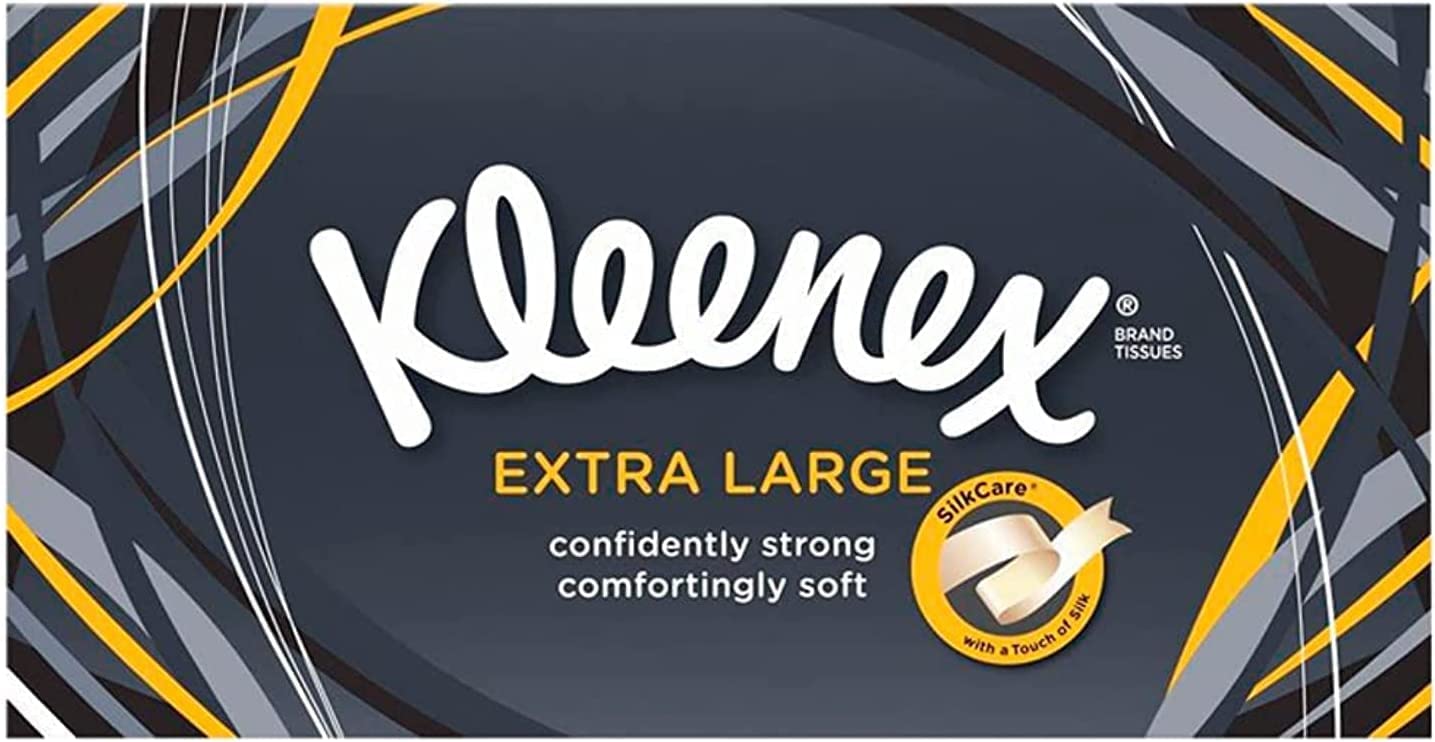 MuralMax Kleenex Tissues Single Big Box,White,90 Count (Pack of 1)Extra Large