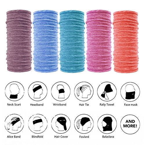 image for Peicees Fleece Neck Warmer Neck Gaiter Neck Rolls, Ear Warmer Headband