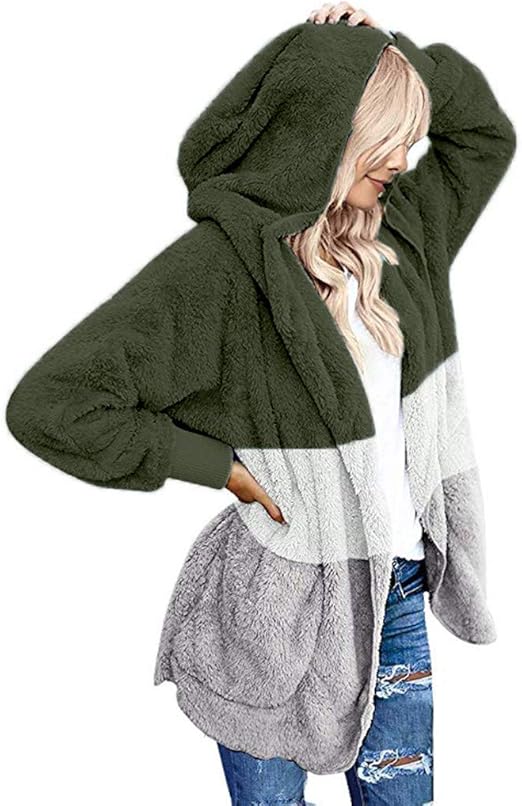 oversized fleece cardigan