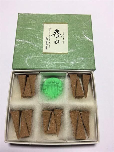 Amazon 春日 かすが お香 15ケ入り 天然材料のみで作ったお香 化学物質 無添加のお香 徳泉堂 お香