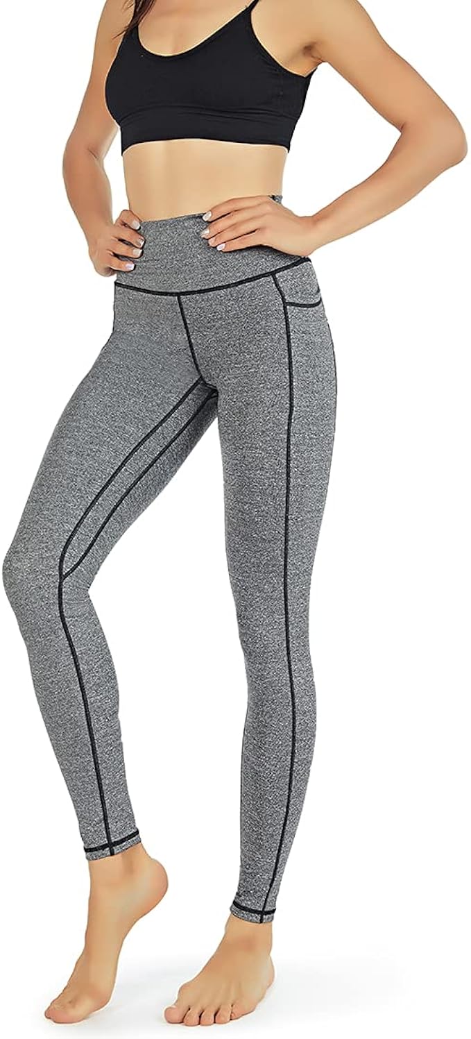 Amazon La Dearchuu ヨガパンツ レディース ランニングタイツ 9分丈 レギンスポケット付き スポーツタイツ レディース ヨガウェア 夏用 美脚 吸汗速乾 フィットネス トレーニングパンツ S Xxl フィットネス トレーニング ロングパンツ 通販