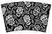 Mugzie White Sugar Skulls Travel Mug with Insulated Wetsuit Cover, 16 oz, Black