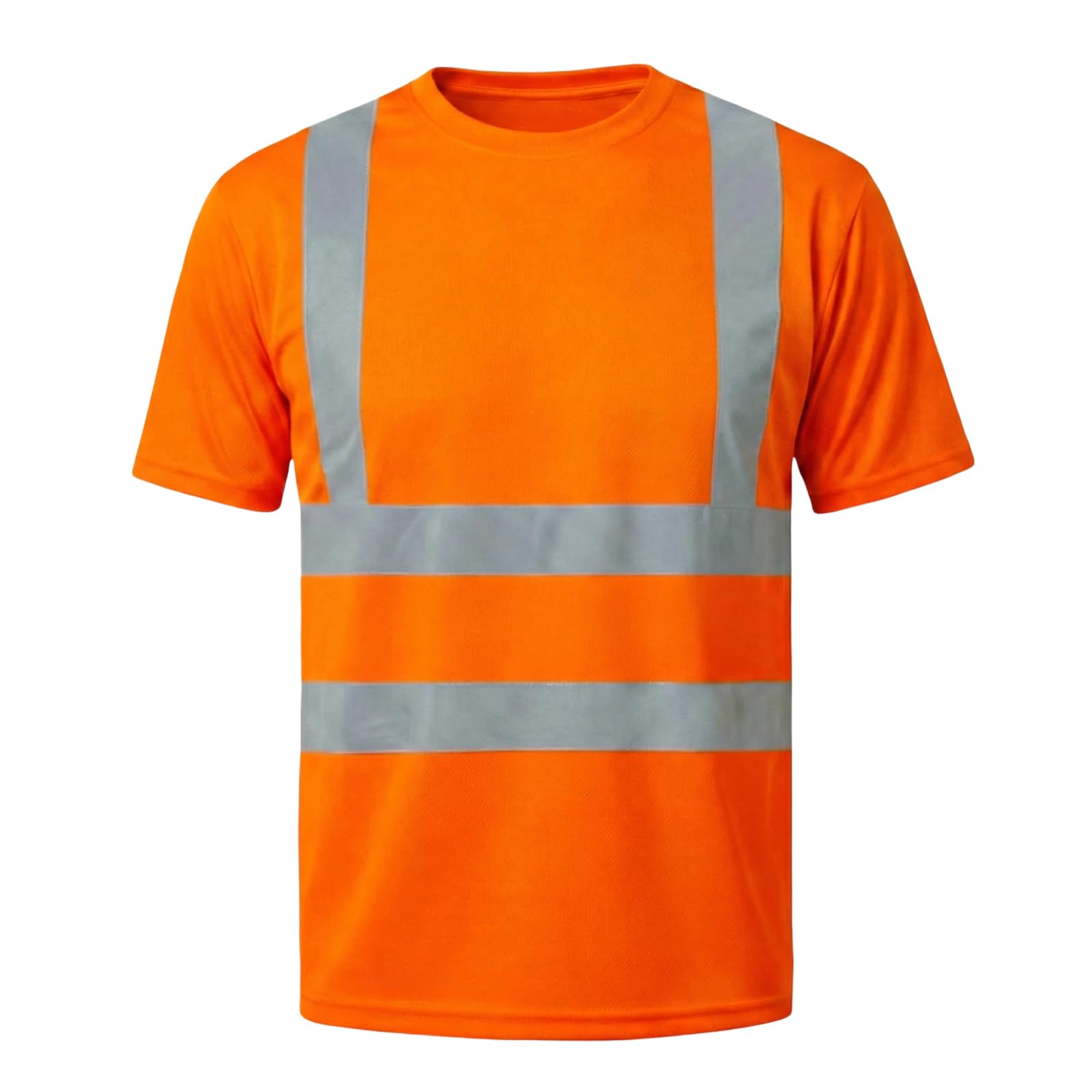 HYCOPROT Hi Vis T-Shirt Viz High Visibility Reflective Safety Vest Waistcoats Breathable Light Short Sleeve Workwear Visibility Shirts
