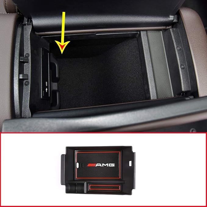 YIWANG ABS Car Center Console Armrest Storage Box Organizer