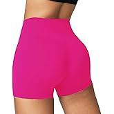 YIZAO High Waisted Biker Shorts for Women-5" Tummy Control Fitness Athletic Workout Running Yoga Gym Shorts