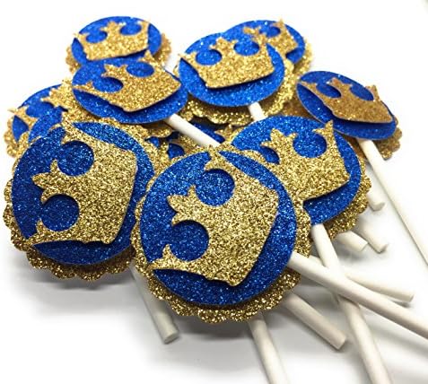 Royal Prince Theme Cupcake Toppers. Set of 12.