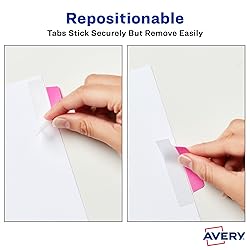 Avery Ultra Tabs, 2.5 x 1, 2-Side