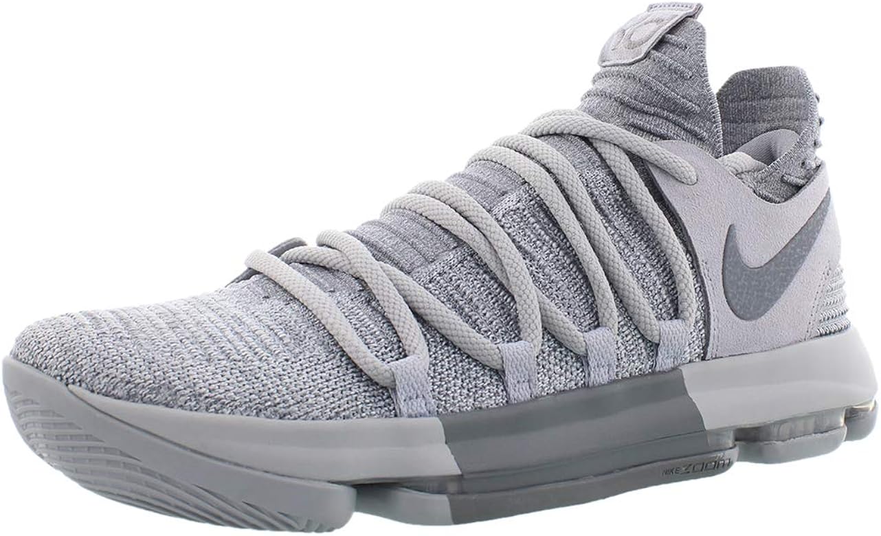 NIKE Mens Zoom KD 10 Basketball Shoe (11.5 D(M) US, Wolf Grey ...