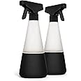 Cleancult Glass Spray Bottles (16oz, 2 Pack) - Refillable All Purpose Cleaning Spray Bottle - BPA-Free Plastic Nozzle & Non S
