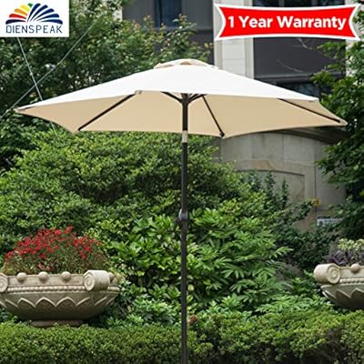 Market Umbrella Aluminum Patio 7 5 Foot Ft Style Pool Beach Large Wind Resistant