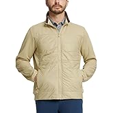 MAELREG Winter Puffer Jackets for Men Full Zip Lightweight Soft Golf Fleece Thermal Winter Coat Mens Jackets Casual Warm