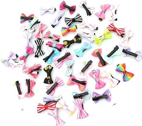 Ogquaton 50pcs Bowknot Papillon Ruban Fleur Bebe Epingles A Cheveux Mini Cheveux Barrettes Pin Pour Bebe Filles Enfants Enfants Cheveux Accessoires Portable Et Utile Amazon Fr Bienvenue