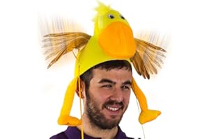 Tigerdoe Duck Hat Flapping Wing Novelty Farm Animal Pig Costume Accessory Yellow