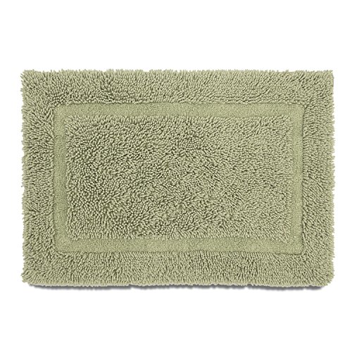 Martex Bath Rug - 100% Ring Spun Cotton - Bathroom Rugs - Ultra Soft & Extra Absorbent Non-Slip Bath Rug - Quick Dry Bath Mats for Bathroom - Bathroom Floor Mat (20 x 30 inch, Green)