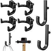 6 Packs Storage Shed Hooks Compatible with Suncast Shed and Craftsman Shed | U-Shaped and J-Shaped Storage Shed Shelf Accessories for Organizing Tools, Ladders, and Bulk Items, Suncast Shed Accessories
