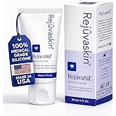 Rejuvaskin RejuvaSil Silicone Scar Gel, Scar Treatment for Surgical Scars, Burns, Keloids, Acne Scars on Face &amp; Body, 30ml
