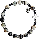 Zebra Jasper 8mm Rosary Bracelet