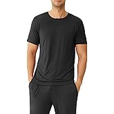 Latuza Men's Viscose Crew Neck Short Sleeves Pajama Sleep Shirt