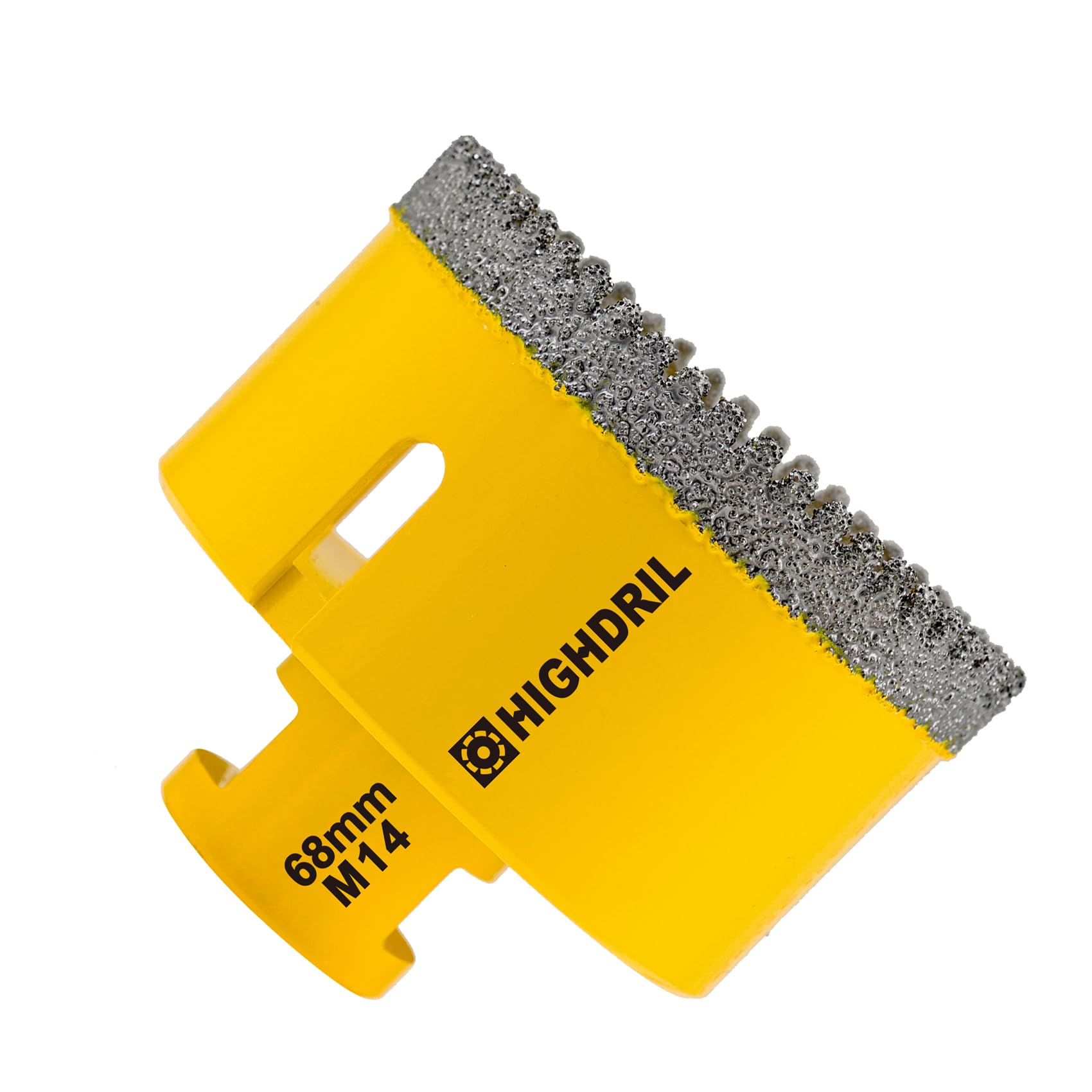 HIGHDRIL Diamond Drill Bit 68mm - M14 Diamond Tip for Tile, Porcelain, Stoneware, Ceramic, Marble, Granite Drilling with Angle Grinders