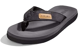 FITORY Men's Flip Flops, Flip Flops, Outdoor Leisure Beach Comfortable Slippers