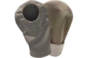 STOMA CLOAK NODOR Ostomy Pouch Covers - Odor Reducing, Moisture Wicking, Cool Fabric - Fits All Ostomy Sizes, Discreet Protection for Colostomy, Ileostomy, Urostomy Bags - 2-Pack (Tan, 1.75R - 44mm)