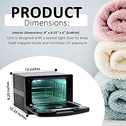 West Ivory 2 in 1 Portable Hot Towel Warmer and UV
