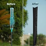 Flatro Heavy Duty Rotary Washing Line Cover Waterproof - Black view 5