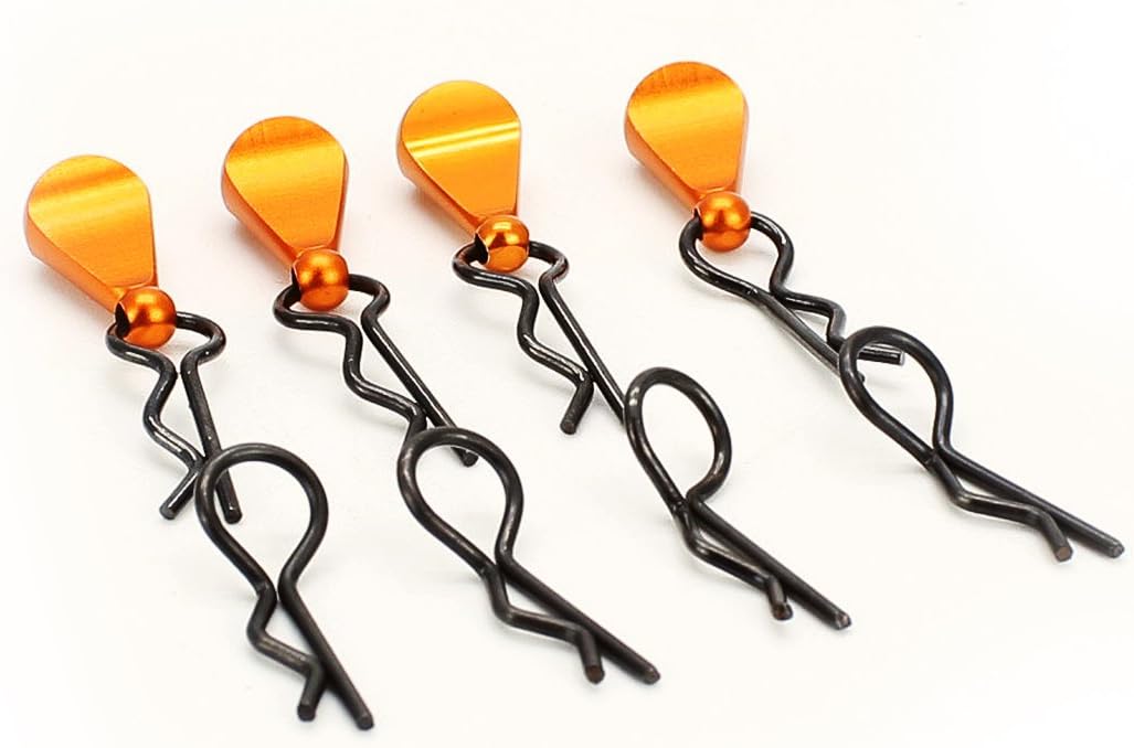 RC car body shell R clips with green yellow easy pull tags 1/8 1/10 RC