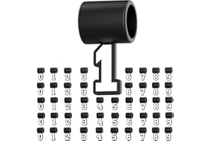 Midtatus 5 Set Premium Silicone Number Pendants from 0-9 for Baseball Necklace