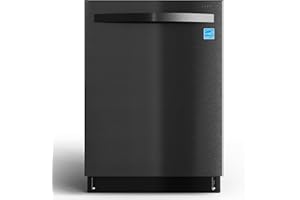 Sunvivi 24" Built-in Dishwasher, 14-16 Place Settings Large Capacity Dish Washer, Stainless Steel Dishwasher Machine with Adjustable Racks, 8 Wash Programs, Energy Star Certified, Black