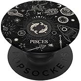 Galaxy Zodiac Sign Astrological Celestial Aesthetic Pisces PopSockets Adhesive PopGrip