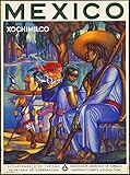 A SLICE IN TIME Mexico Xochimilco Mexican Spanish Vintage Travel Advertisement Art Poster Print. Poster measures 10 x 13.5 inches.