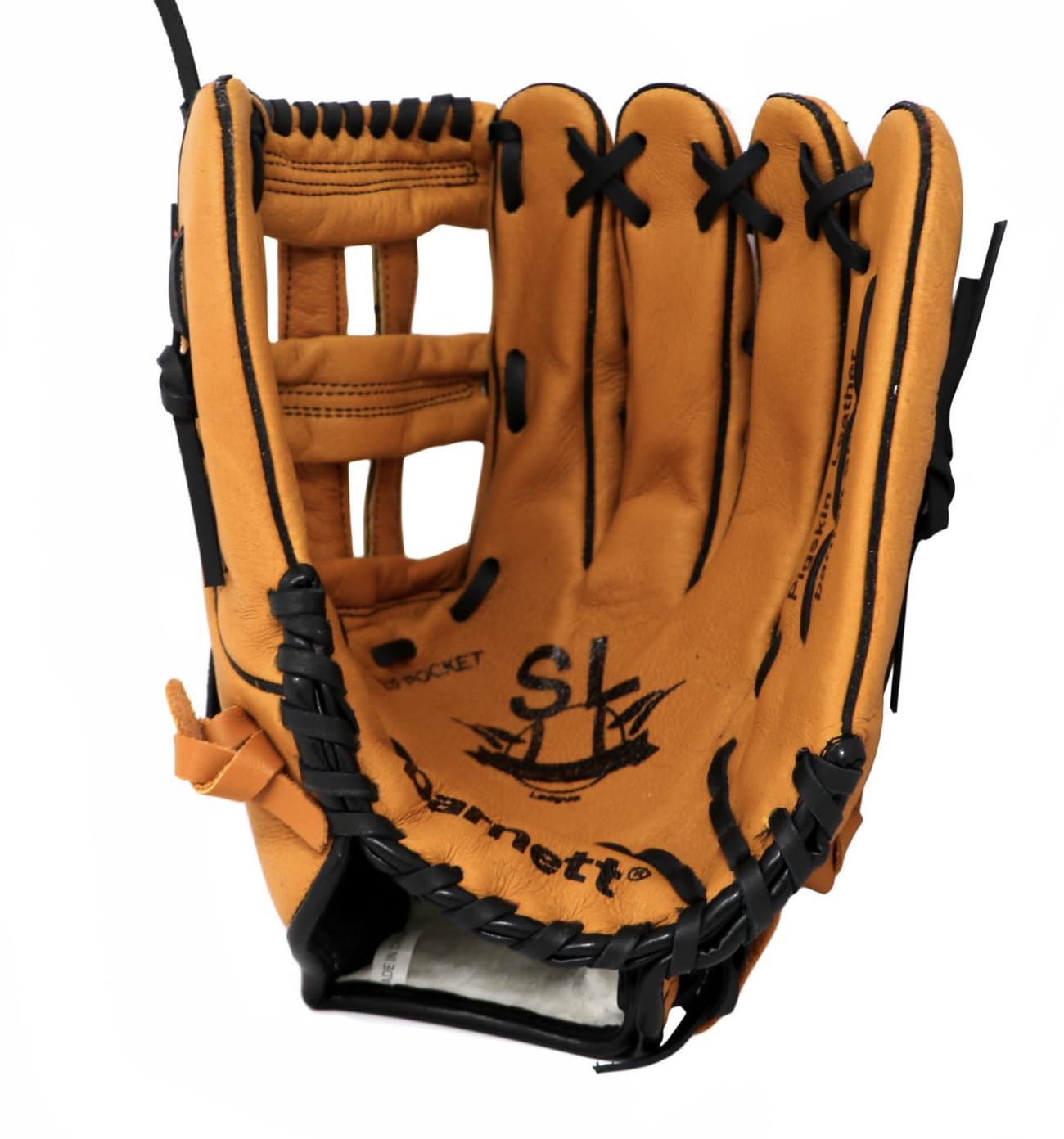 SL-127 RH barnett leather baseball glove, outfield, size 12,7'', RH for left-handers, brown