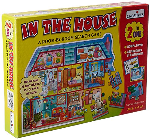 Creative’s In the House 2 in 1 | Language Development Puzzles | Learning Different Room Puzzles | Memory Matching Games| Puzzles for Boys & Girls | Ages 4 & Up
