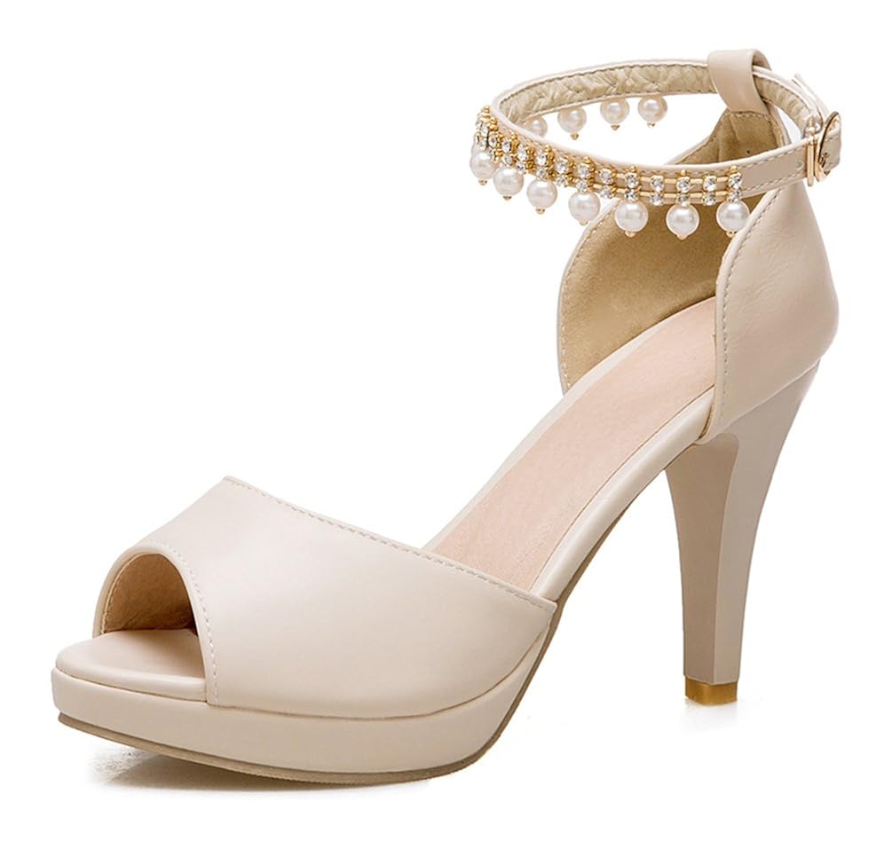 Damen Riemchenpumps Mit Absatz - Glitzer Sandaletten Strass