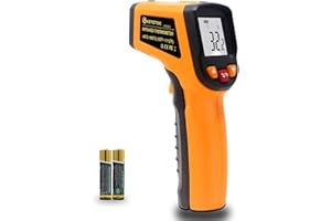 Ketotek Digital Infrared Thermometer Temperature Gun -58°F-1112 °F(-50°C - 600°C) Handheld Non Contact IR Laser Thermometer KT600Y for Cooking Meat Refrigerator Pool Pizza Oven BBQ Food